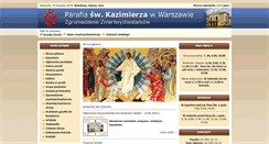 Desktop Screenshot of parafiakazimierz.waw.pl